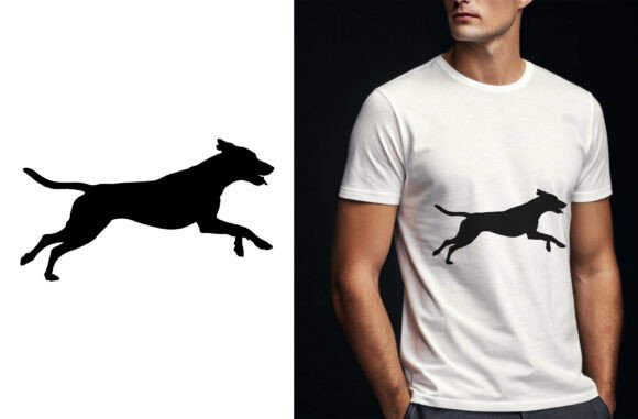 Download Dog Silhouette Running Action Pose - Action pose Collection
