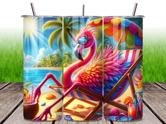 Download Summer Beach Flamingo Vacation Tumbler - Vacation tumbler Collection