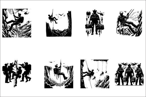 Download Firefighter Action Pose Silhouette. - Premium Resources