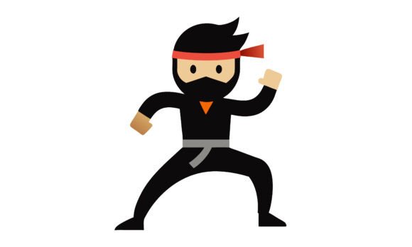 Download Cartoon Ninja in Action Pose - Action pose Collection